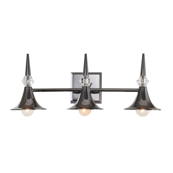 Varaluz - V67921BC - Three Light Bath Vanity - Tromba - Black Chrome
