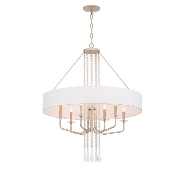 Varaluz - 270P09TR - Nine Light Pendant - Barcelona - Transcend Silver