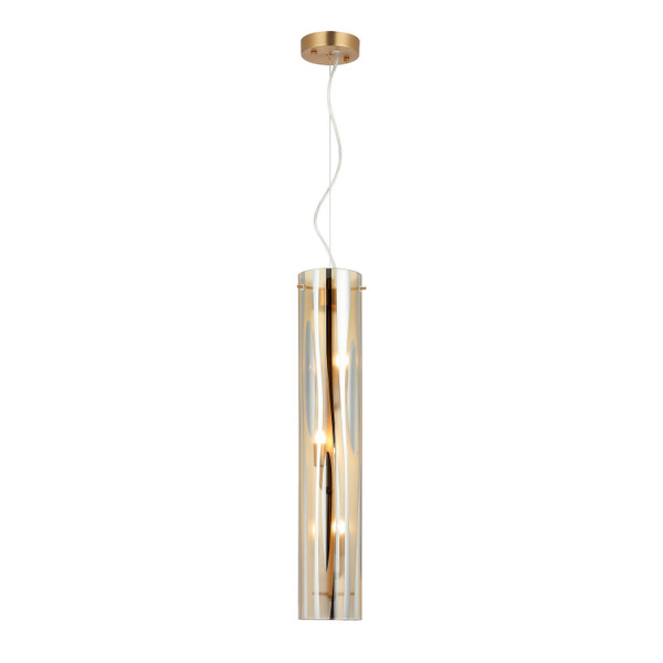 Varaluz - 1070P03SG - Three Light Pendant - Chroman Empire - Satin Gold