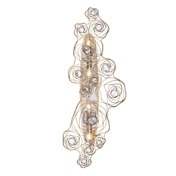 Varaluz - 500W04HGOB - Four Light Wall Sconce - Ethereal Rose - Havana Gold Ombre/Polished Stainless Accents