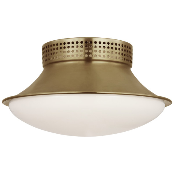 Visual Comfort Signature - KW 4057AB-WG - LED Flush Mount - Precision - Antique-Burnished Brass