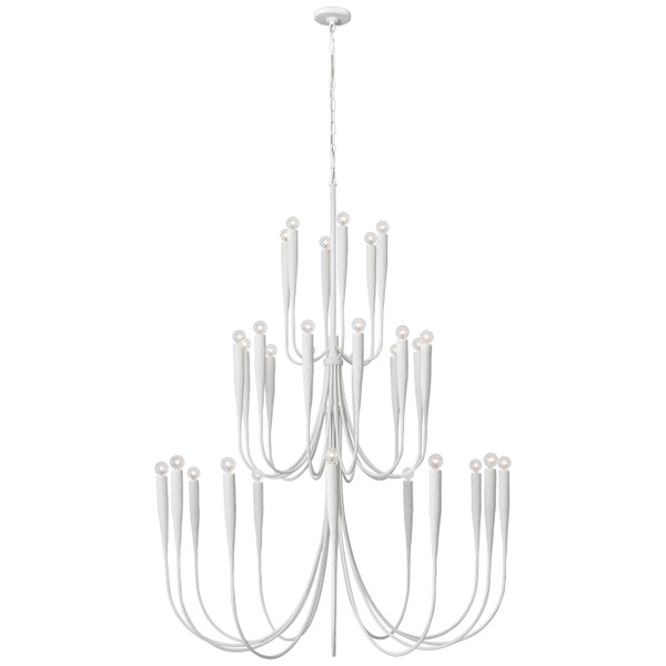 Visual Comfort Signature - JN 5074PW - LED Chandelier - Acadia - Plaster White