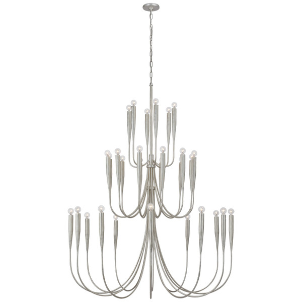 Visual Comfort Signature - JN 5074BSL - LED Chandelier - Acadia - Burnished Silver Leaf