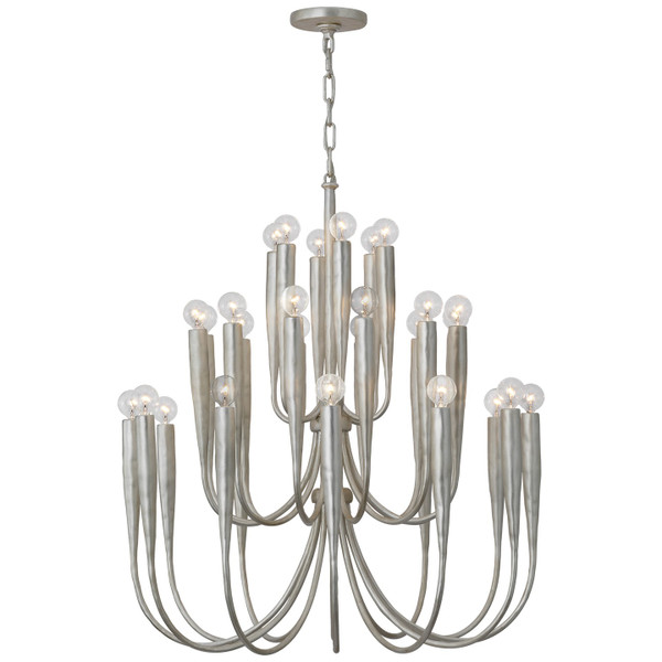 Visual Comfort Signature - JN 5073BSL - LED Chandelier - Acadia - Burnished Silver Leaf