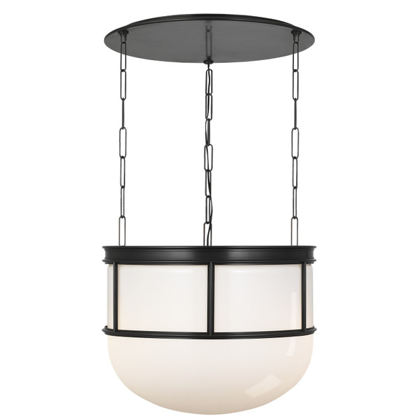 Visual Comfort Signature - CHC 5126BZ-WG - LED Lantern - Martil - Bronze with White Glass