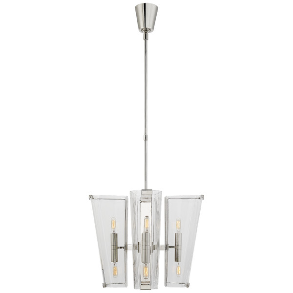 Visual Comfort Signature - ARN 5308PN-CG - Eight Light Chandelier - Alpine - Polished Nickel