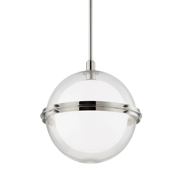Hudson Valley - 6518-PN - One Light Pendant - Northport - Polished Nickel