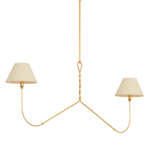 Hudson Valley - 4560-VGL - Two Light Linear - Dekalb - Vintage Gold Leaf