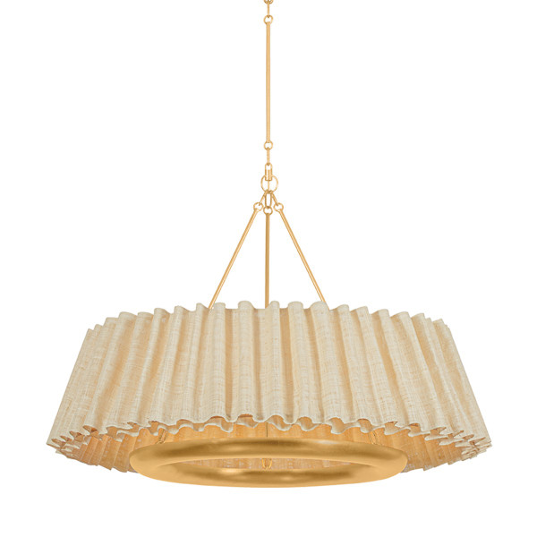 Hudson Valley - 1540-VGL - LED Chandelier - Beechford - Vintage Gold Leaf