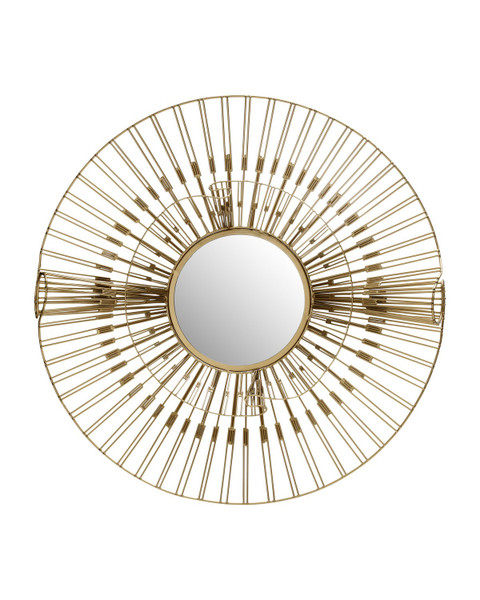 Currey and Company - 1000-0182 - Mirror - Ruche - Gold