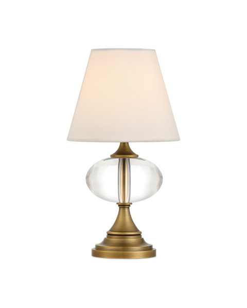 Currey and Company - 6700-0018 - LED Table Lamp - Sashay - Clear/Polished Antique Brass