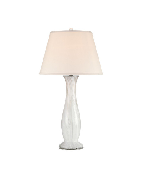 Currey and Company - 6000-1102 - One Light Table Lamp - Penna - Light Gray / Off-White