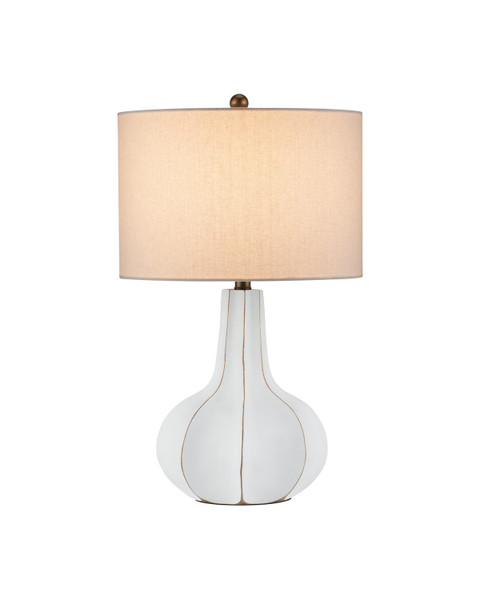 Currey and Company - 6000-1090 - One Light Table Lamp - Bonbori - White