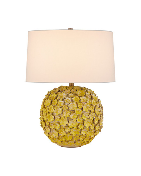 Currey and Company - 6000-1076 - One Light Table Lamp - Mantilla - Yellow
