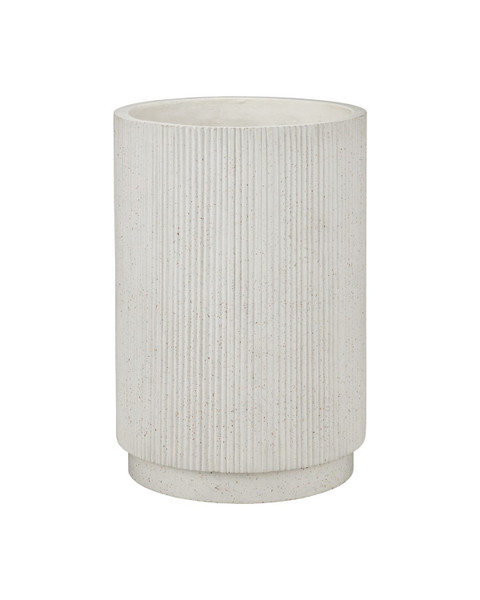 Currey and Company - 2200-0072 - Planter - Ridge - Ivory Terrazzo