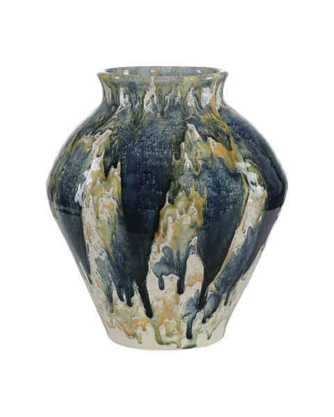 Currey and Company - 1200-1169 - Vessel - Macchiato - Blue / Green / Off-White