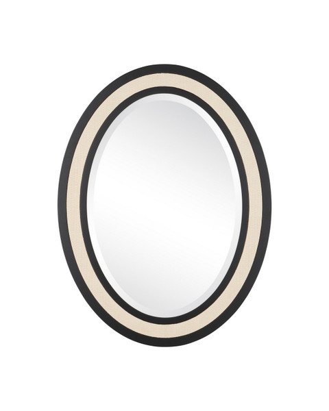 Currey and Company - 1000-0189 - Mirror - Deanna - Ivory / Black