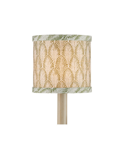 Currey and Company - 0900-0065 - Chandelier Shade - Plume - Green/Ivory