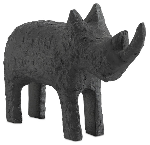 Currey and Company - 1200-0064 - Rhino - Kano Collection - Textured Matte Black