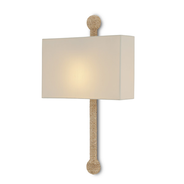 Currey and Company - 5900-0052 - One Light Wall Sconce - Senegal - Natural/Beighe