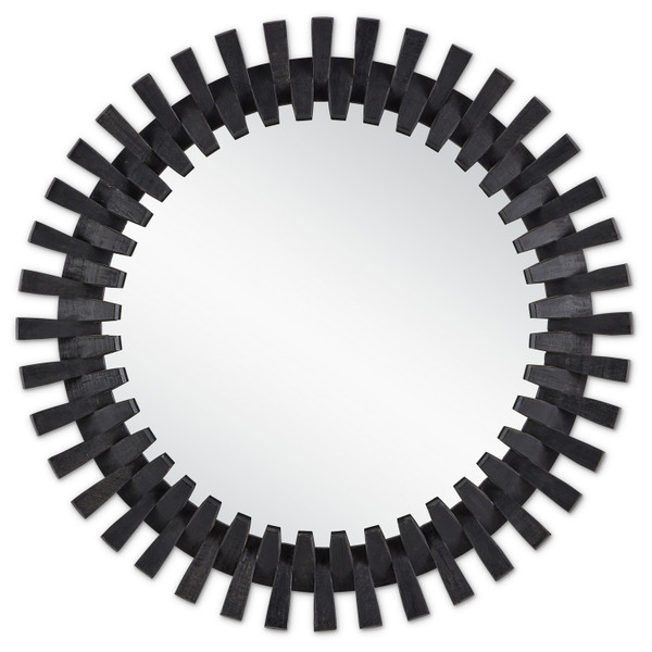 Currey and Company - 1000-0134 - Mirror - Diza - Black