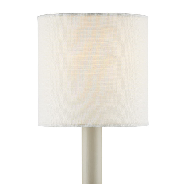 Currey and Company - 0900-0023 - Chandelier Shade - Off-White Fine Grasscloth - Off-White