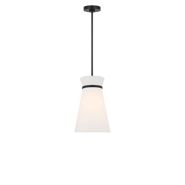 Generation Lighting - GLP1751MBK - One Light Pendant - Fynn - Midnight Black