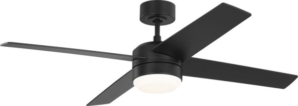 Generation Lighting - 4LNIR52MBKAWD - 52" Ceiling Fan - Loni - Midnight Black