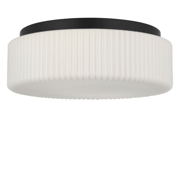 Generation Lighting - GLF1992MBKE - Two Light Flush Mount - Axira - Midnight Black
