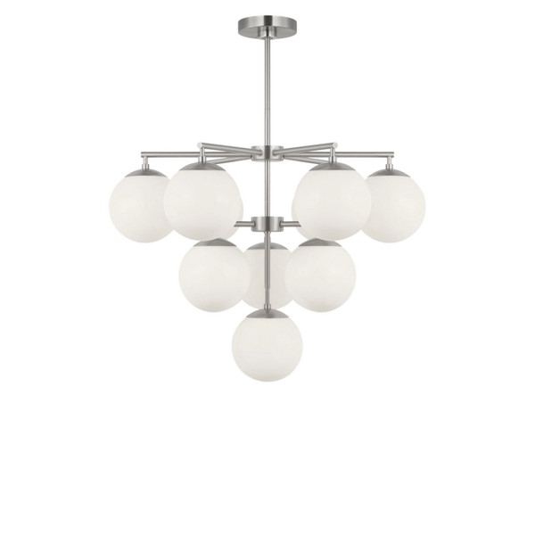 Generation Lighting - GLC18010BNE - Ten Light Chandelier - Nube - Brushed Nickel