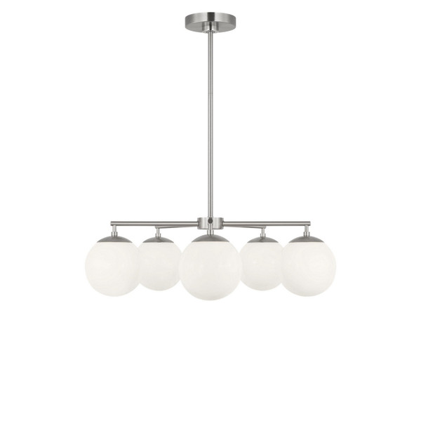Generation Lighting - GLC1795BN - Five Light Chandelier - Nube - Brushed Nickel