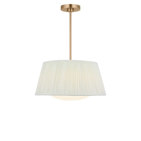 Generation Lighting - GLP1873SB - Three Light Pendant - Vilera - Satin Brass