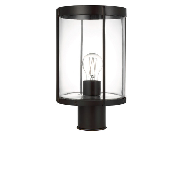 Generation Lighting - GLO1741C-TXBE - One Light Outdoor Post Lantern - Luning - Textured Black