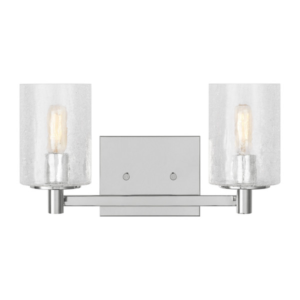 Generation Lighting - GLV1032EN/CH - Two Light Wall / Bath - Parker - Chrome