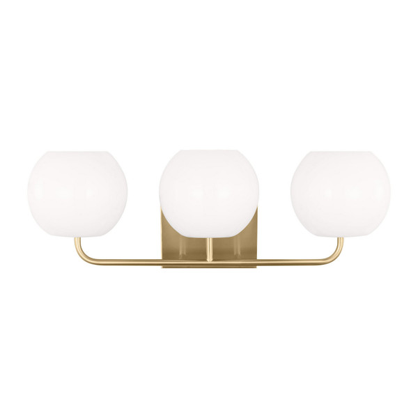 Generation Lighting - GLV1013EN3/SB - Three Light Vanity - Rory - Satin Brass