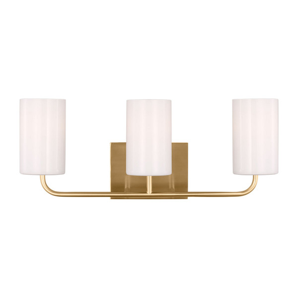 Generation Lighting - GLV1003EN3/SB - Three Light Vanity - Rhett - Satin Brass