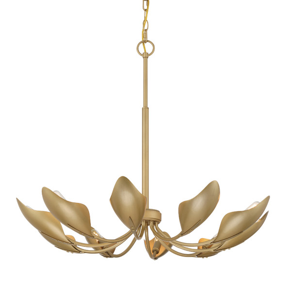 Hunter - 48223 - Ten Light Chandelier - Juneway - Luxe Gold