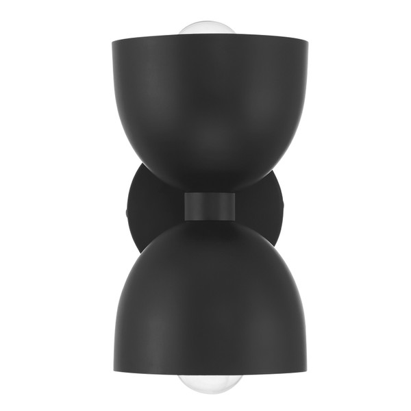 Hunter - 48130 - Two Light Wall Sconce - Erling - Matte Black