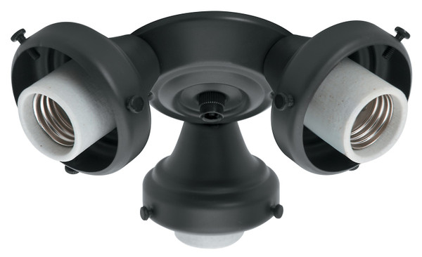 Hunter - 99140 - Three Light Fitter - Fitter - Black