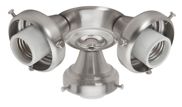 Hunter - 99136 - Three Light Fitter - Fitter - Brushed Nickel
