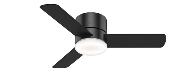 Hunter - 59453 - 44" Ceiling Fan - Minimus - Matte Black