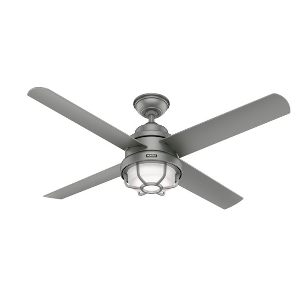 Hunter - 55085 - 54" Ceiling Fan - Searow - Matte Silver
