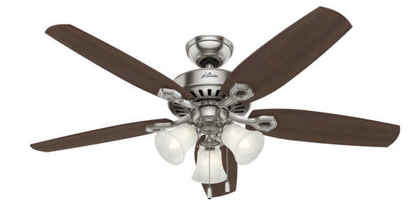 Hunter - 53237 - 52" Ceiling Fan - Builder - Brushed Nickel