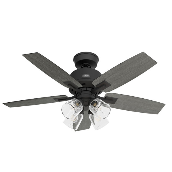 Hunter - 52425 - 44" Ceiling Fan - Gatlinburg - Matte Black