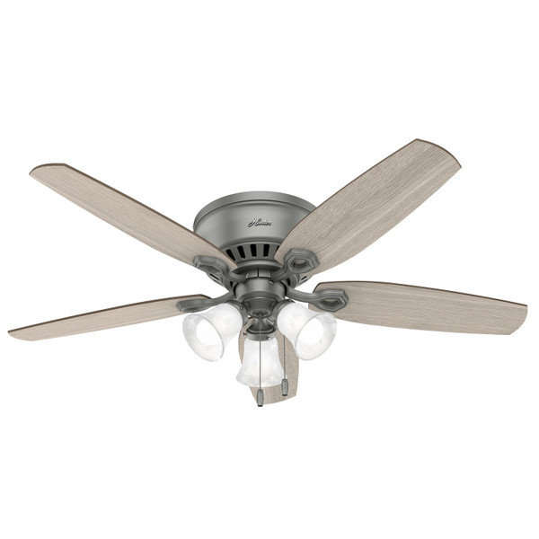Hunter - 51113 - 52" Ceiling Fan - Builder - Matte Silver