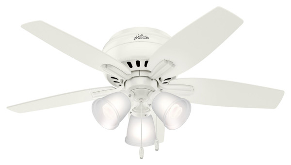 Hunter - 51077 - 42" Ceiling Fan - Newsome - Fresh White