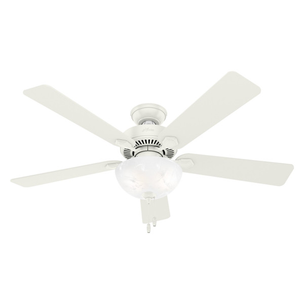 Hunter - 50908 - 52" Ceiling Fan - Swanson - Fresh White