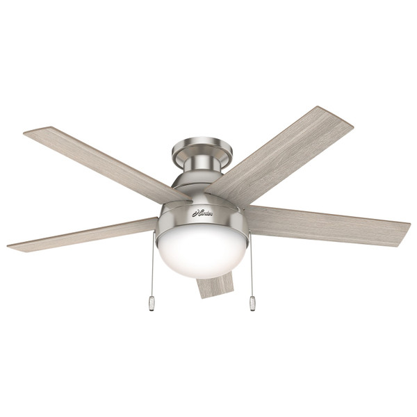 Hunter - 50278 - 46" Ceiling Fan - Anslee - Brushed Nickel