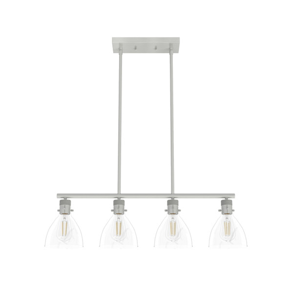 Hunter - 48038 - Four Light Chandelier - Van Nuys - Brushed Nickel