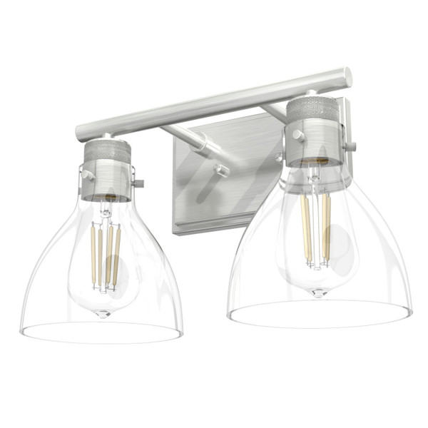 Hunter - 48033 - Two Light Bathroom Vanity - Van Nuys - Brushed Nickel